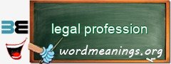 WordMeaning blackboard for legal profession